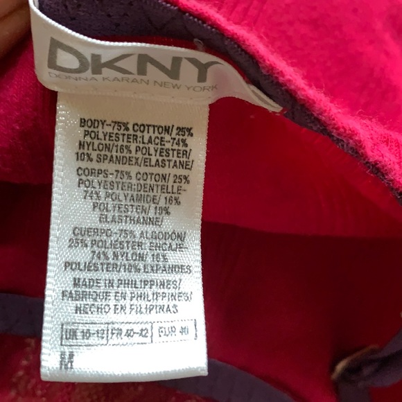 DKNY sexy raspberry/tan soft cotton blend nightie - Picture 3 of 10